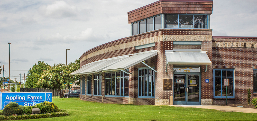 Exterior image of Appling Farms Police Station building.