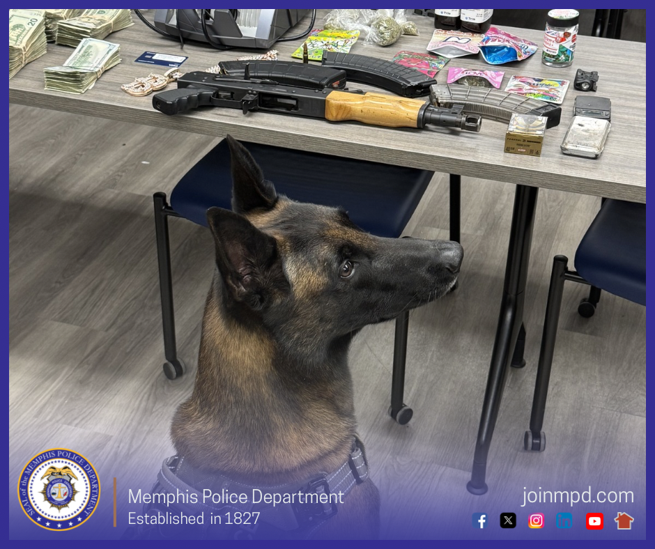 Convicted Felon Arrested With a Firearm and Drugs - Memphis Police ...