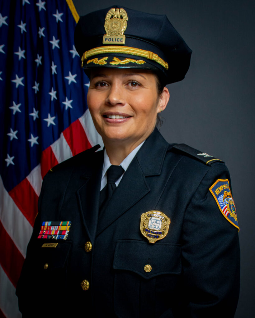 Colonel Amber Webb in full uniform